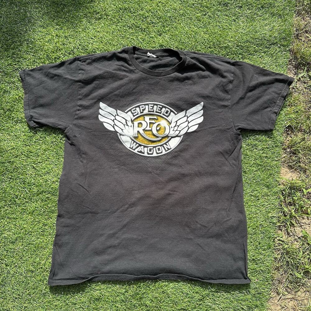REO Speedwagon Shirt Mens Size Large Black Family First Tour 44 Years